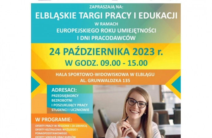 {Elbląskie Targi Pracy i Edukacji to wydarzenie w ramach Europejskiego Roku Umiejętności i Dni Pracodawców.}